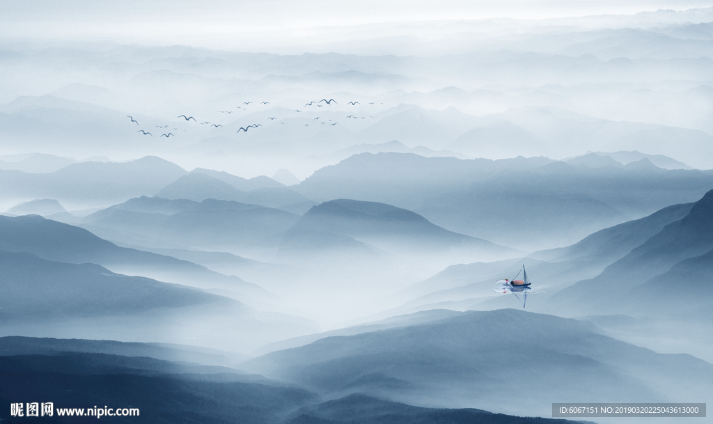 新中式山水画