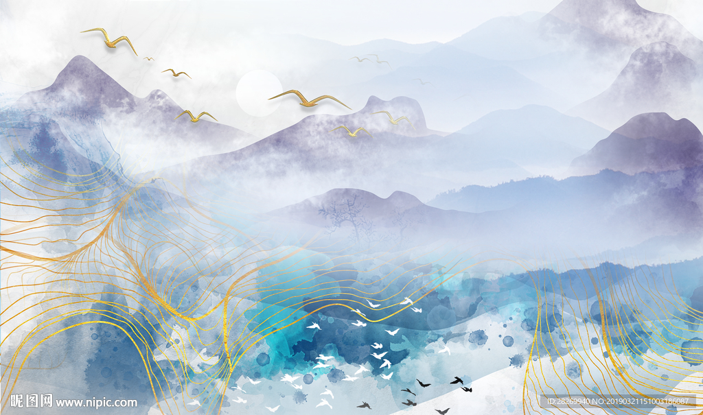 新中式水墨画