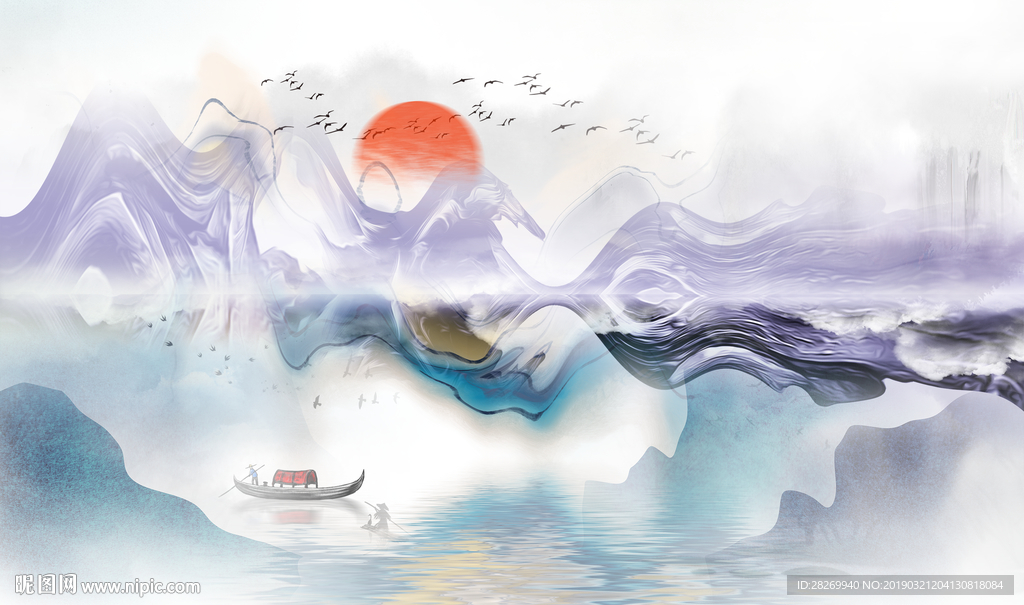 水墨山水风景