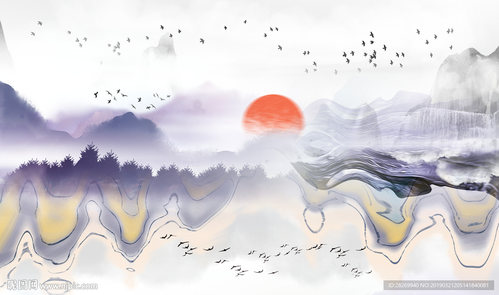 新中式背景
