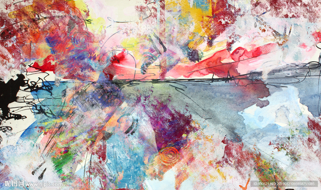 抽象油画