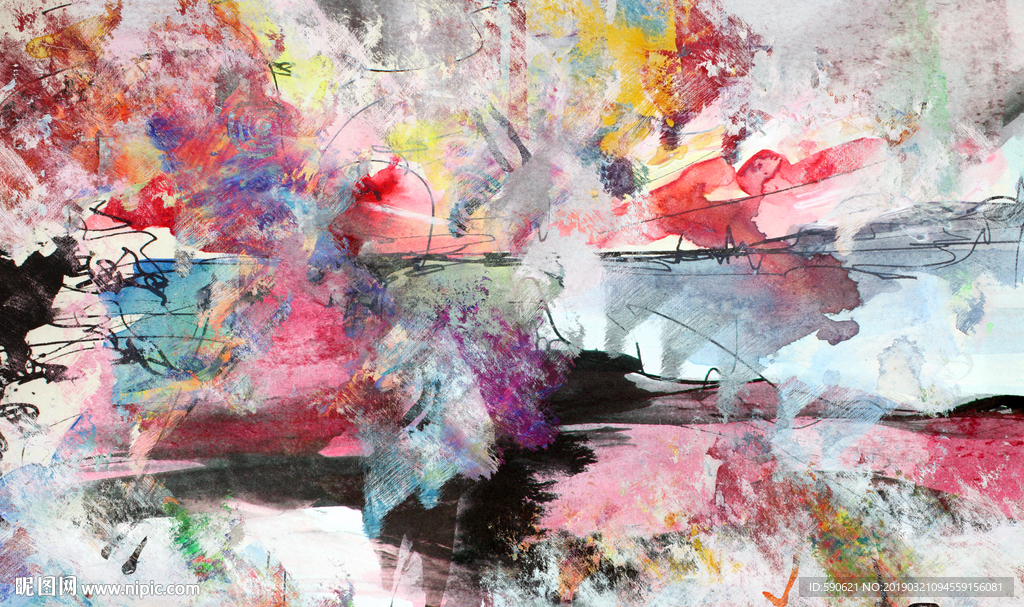 抽象油画