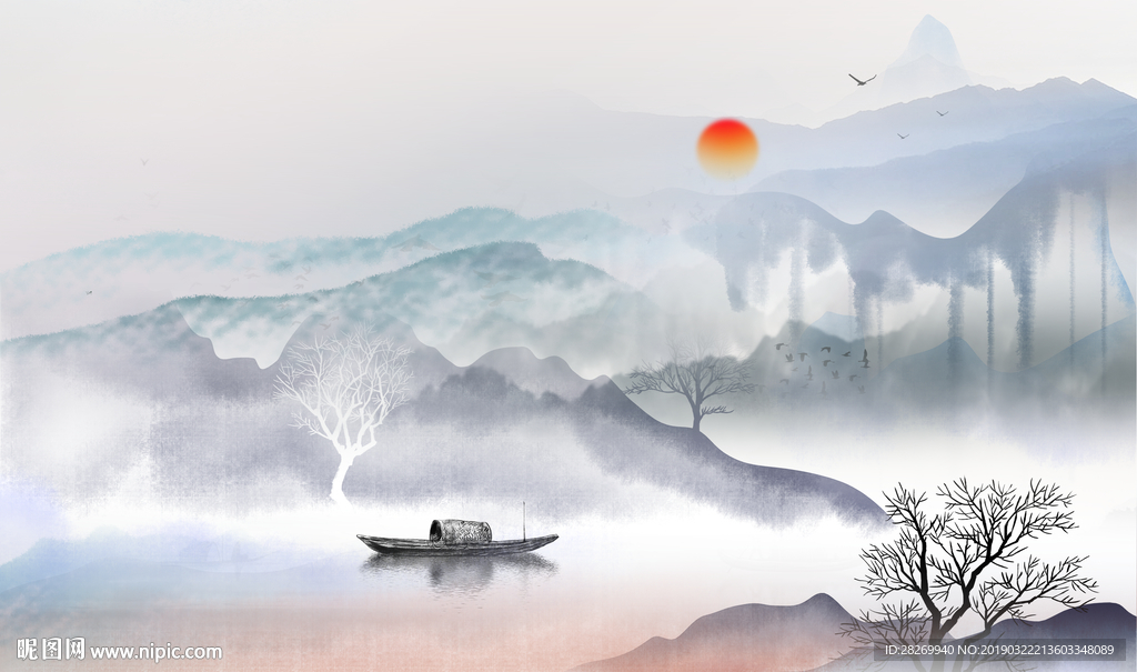 意境山水画
