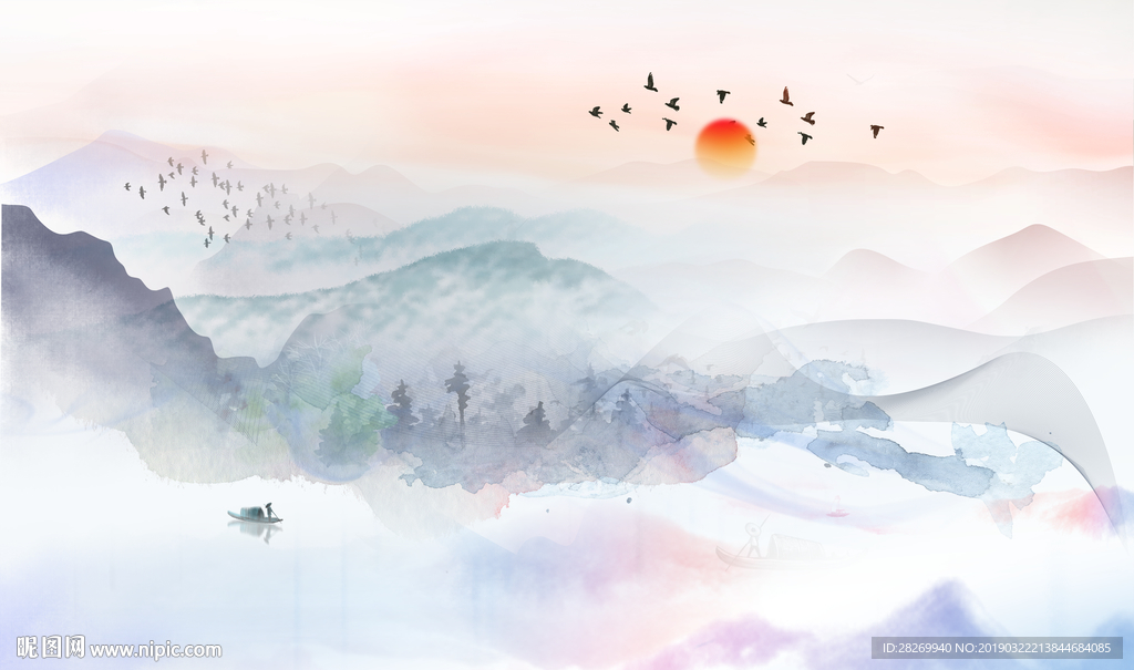 意境山水画