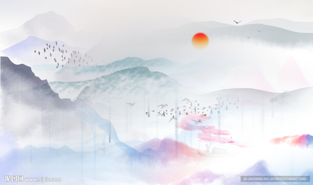 意境山水画