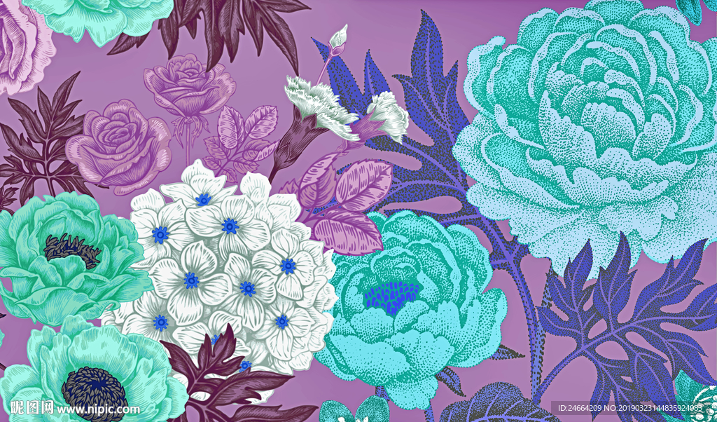抽象花