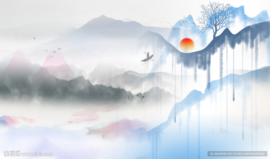 新中式背景