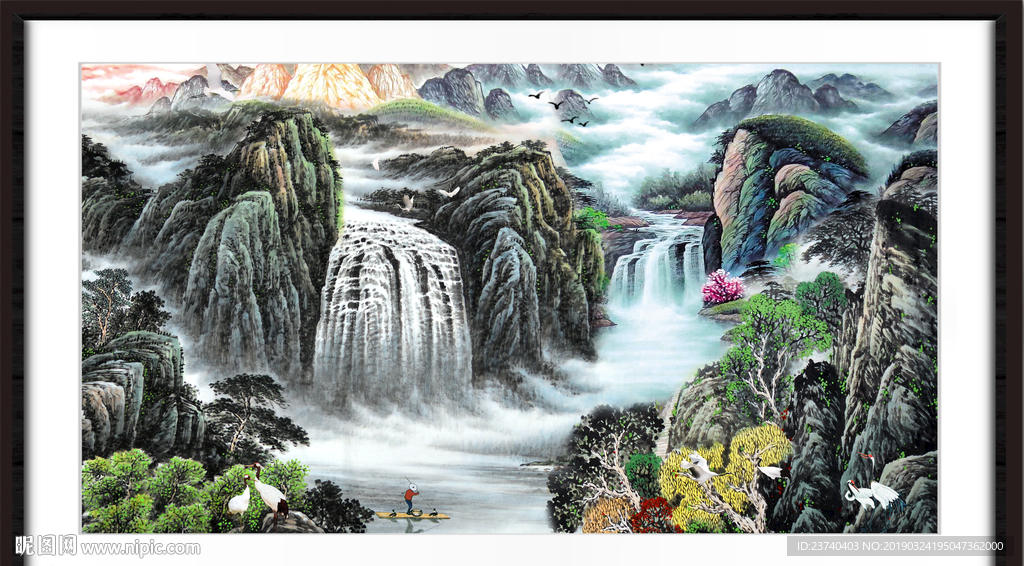 巨幅山水画