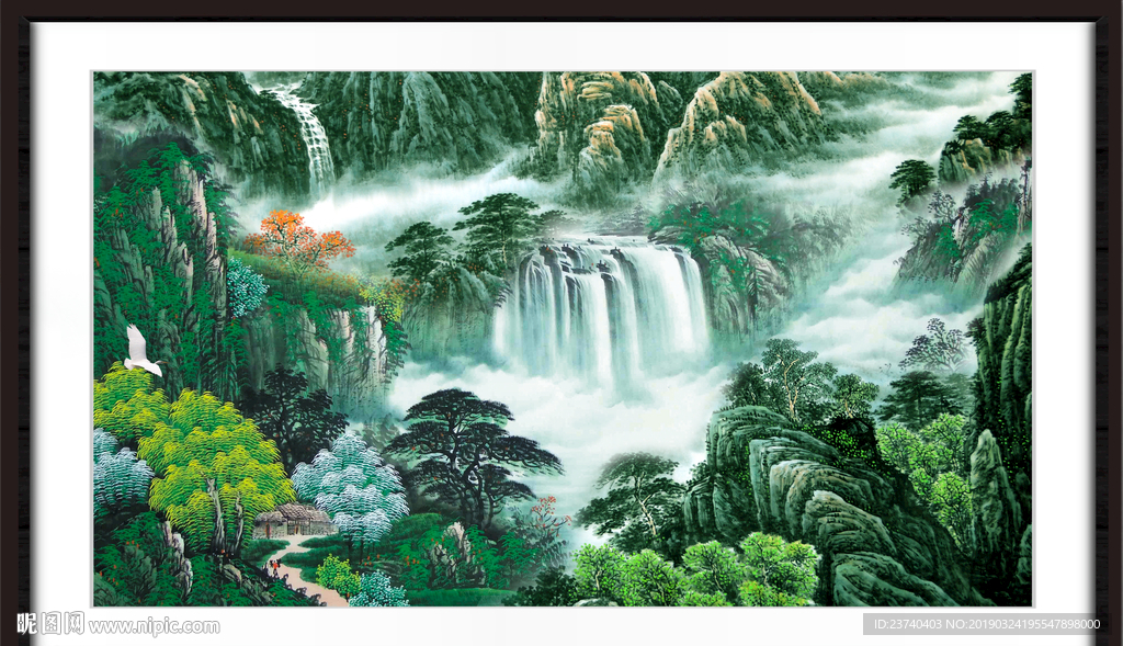 巨幅山水画
