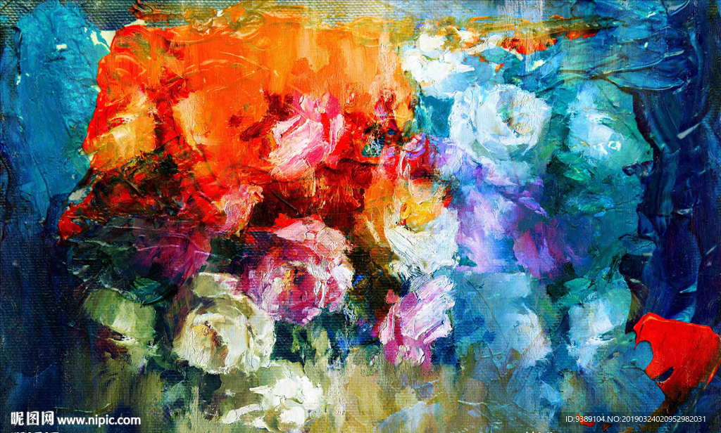 花卉油画