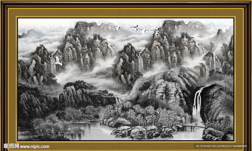 巨幅山水画