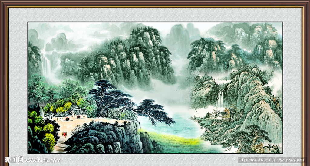 巨幅山水画