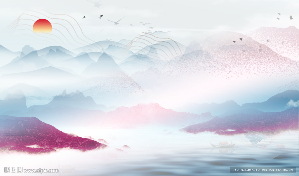 新中式山