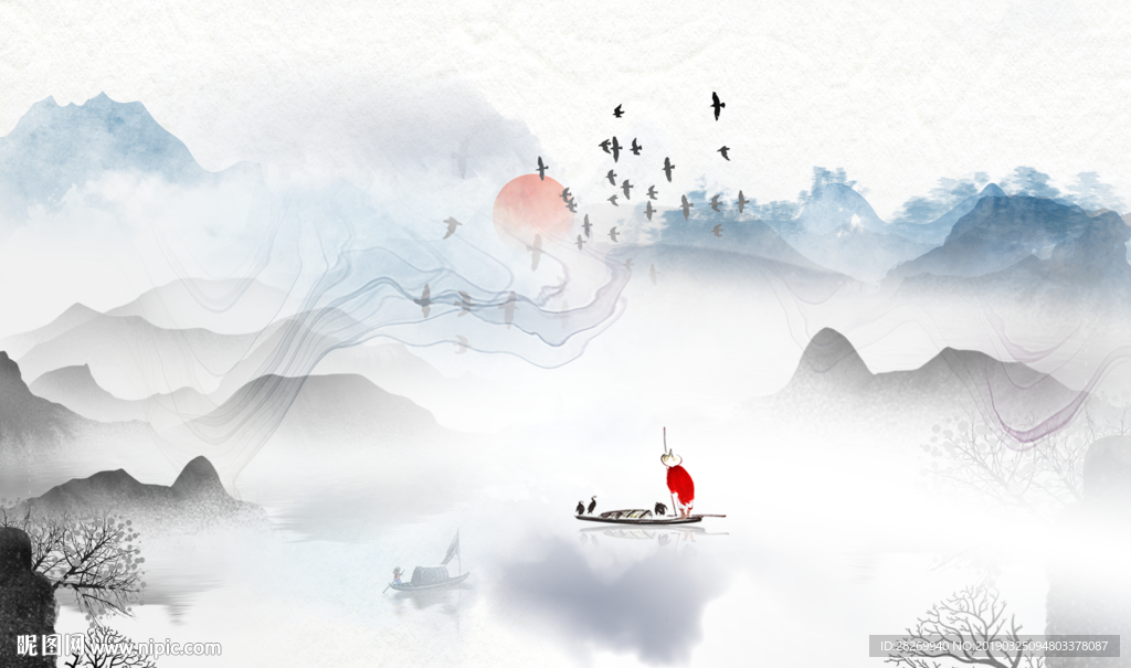 新中式山水画