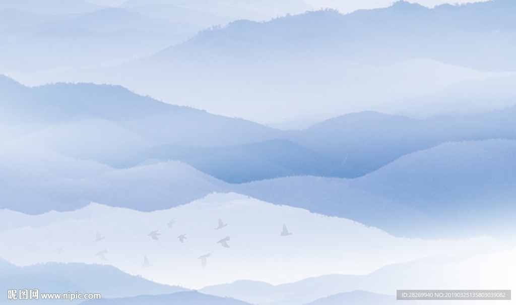 山水背景