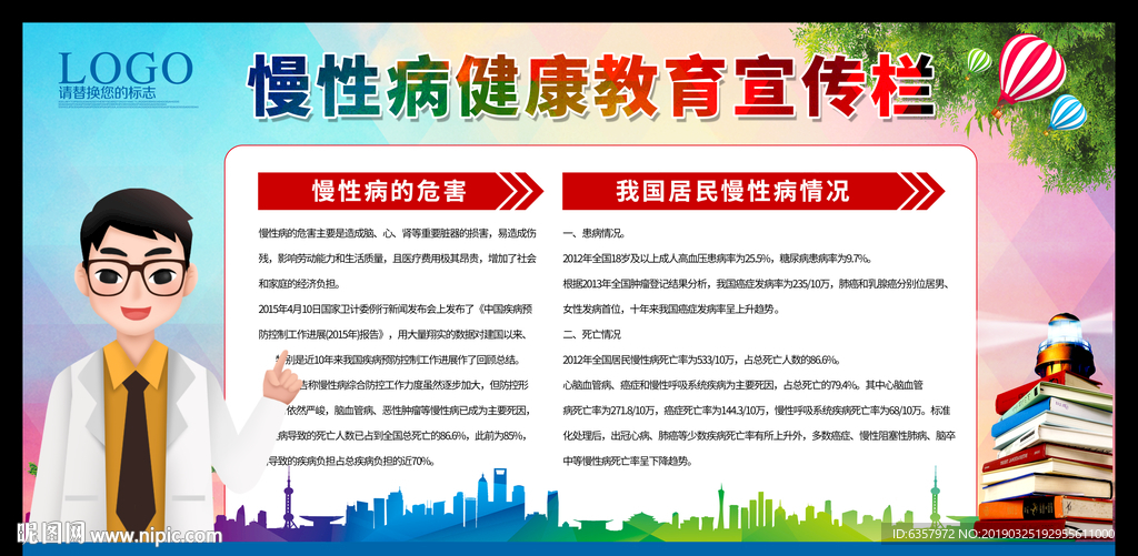 慢性病教育宣传栏