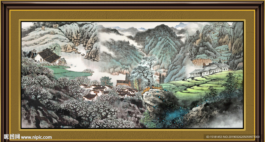 巨幅山水画