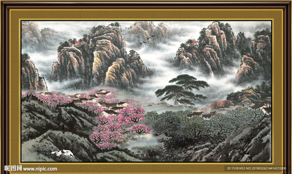 巨幅山水画
