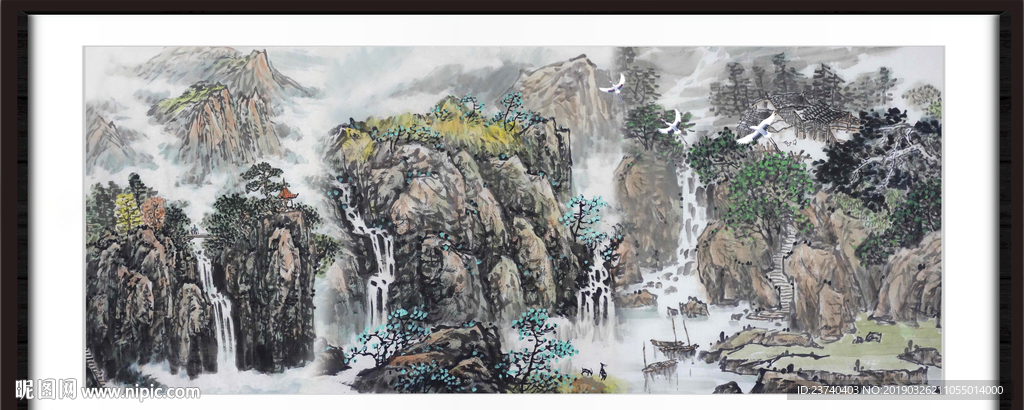 巨幅山水画