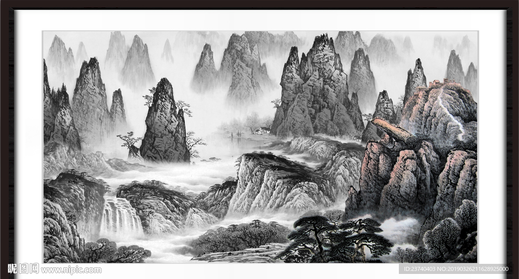 巨幅山水画