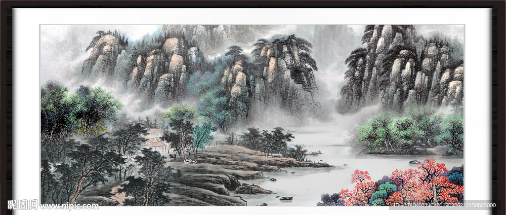 巨幅山水画