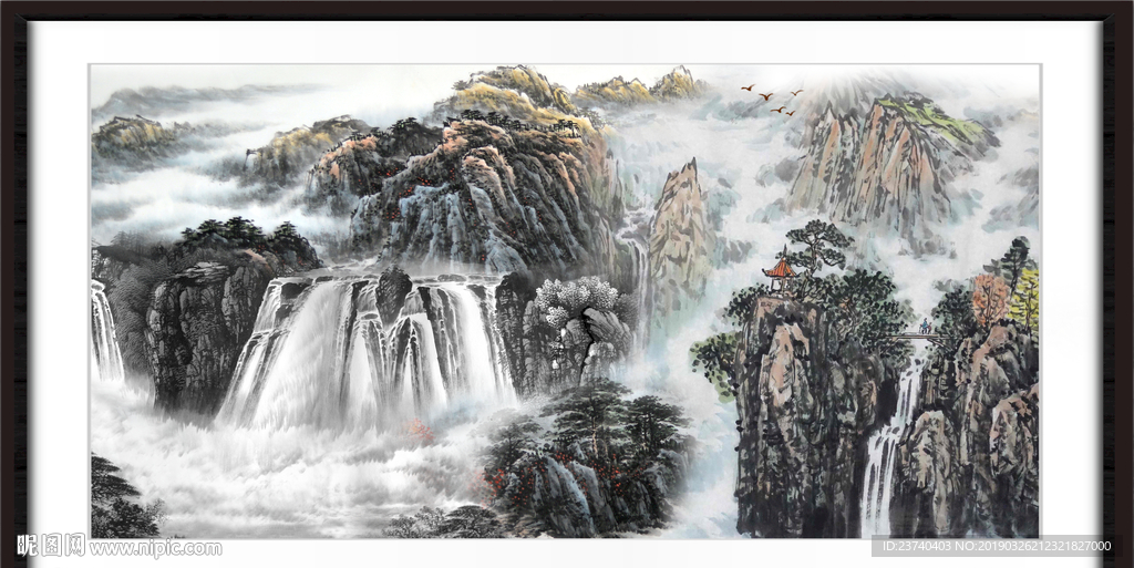巨幅山水画