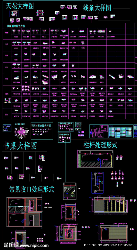 天花大样节点图