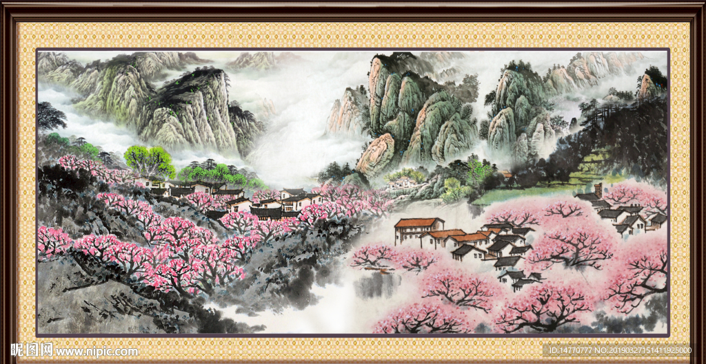 巨幅山水画