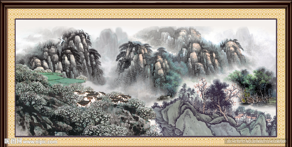 巨幅山水画