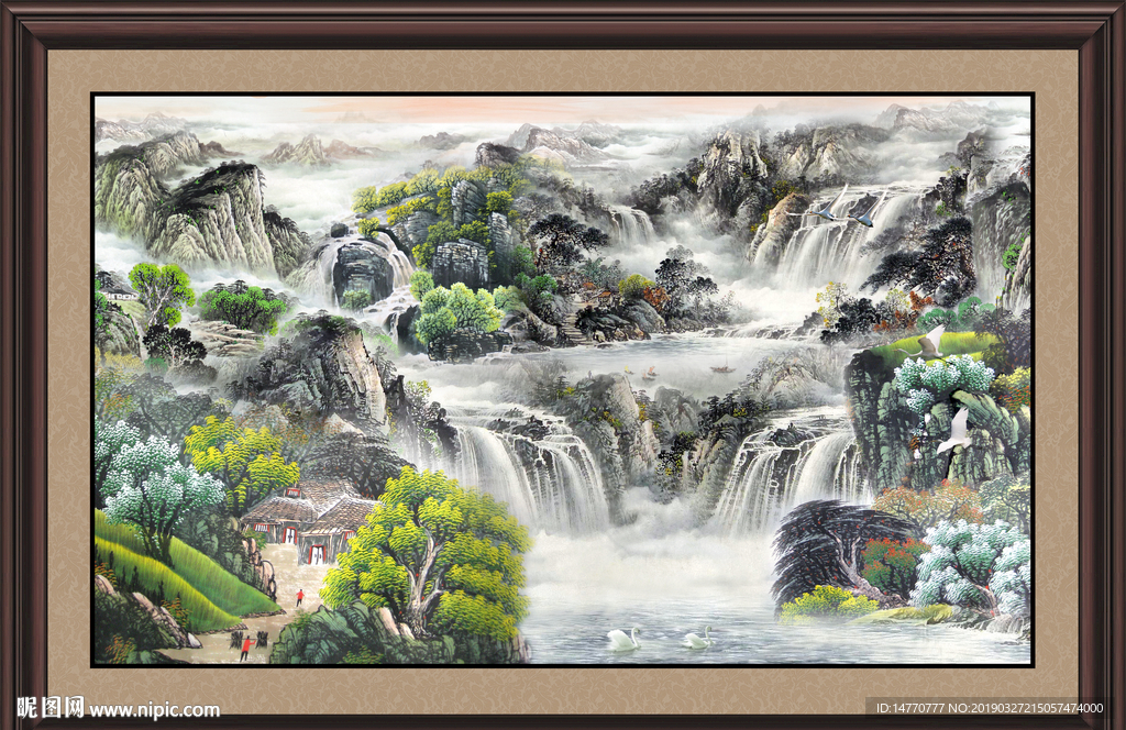 巨幅山水画