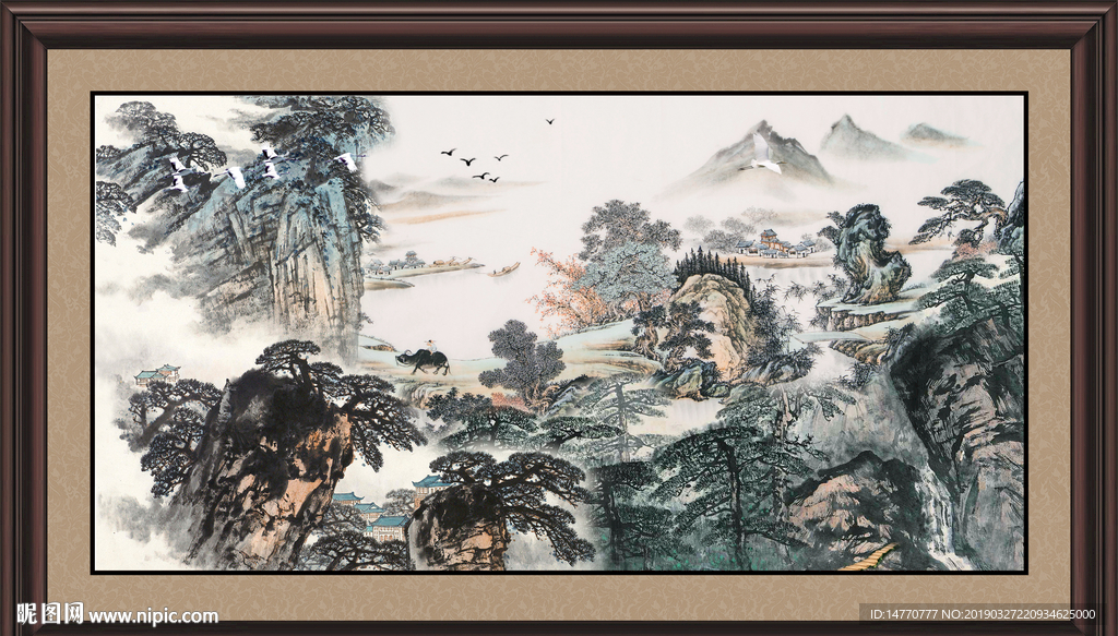 巨幅山水画