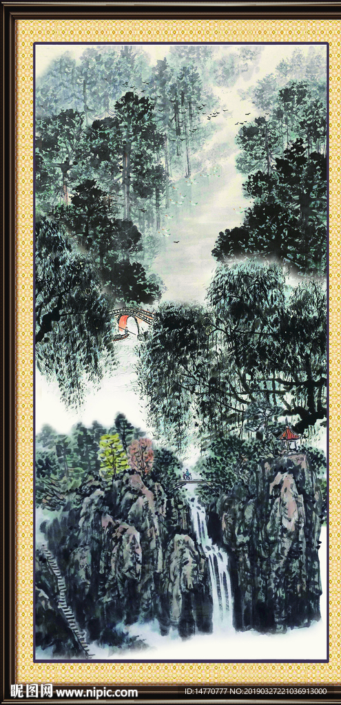 巨幅山水画