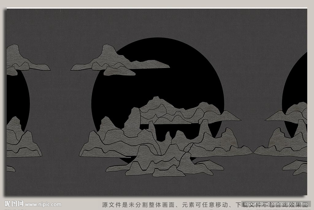 新中式背景墙
