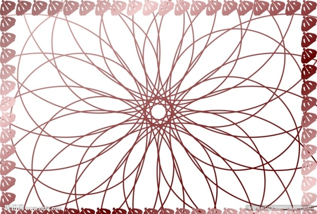 深啡渐变 防伪证书纹