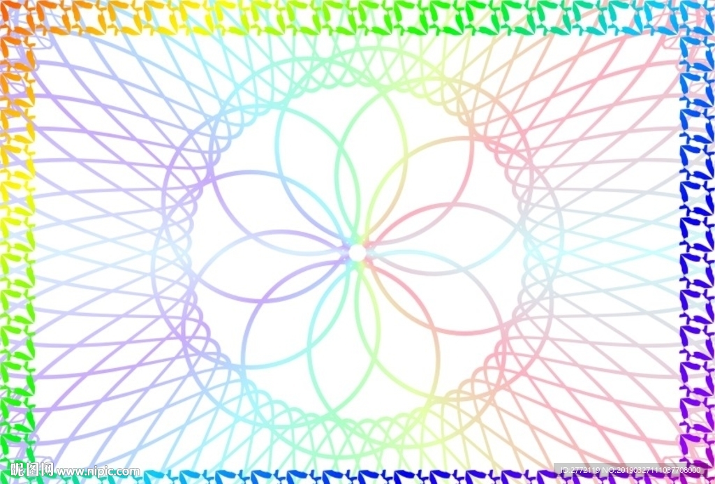 彩幻花样 特色证书纹