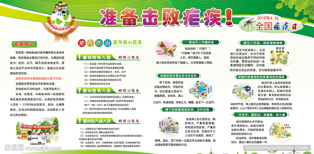 2019疟疾宣传栏
