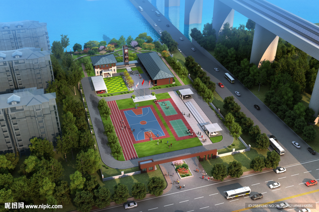 网球场篮球场场图