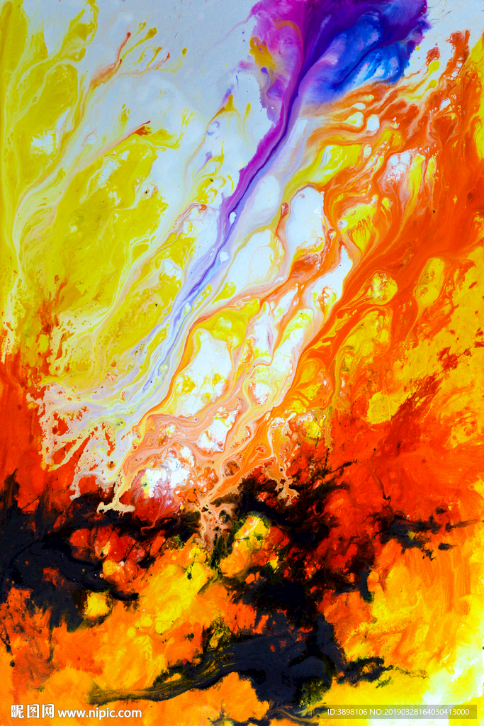 艺术水溶喷溅玄关背景墙