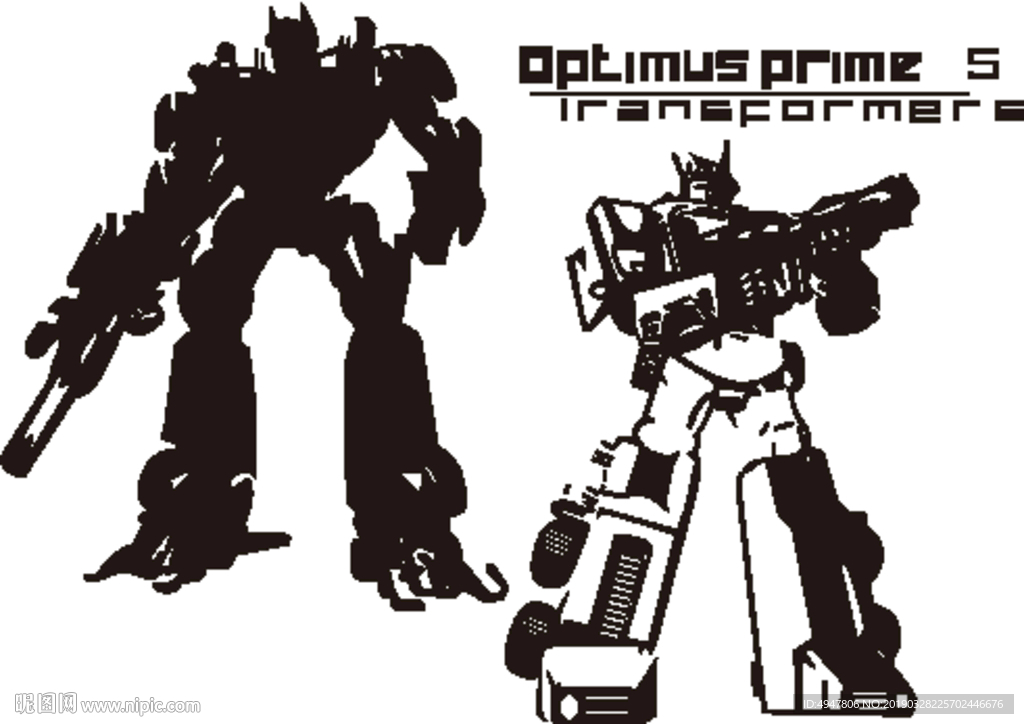 变形金刚 矢量图 图案