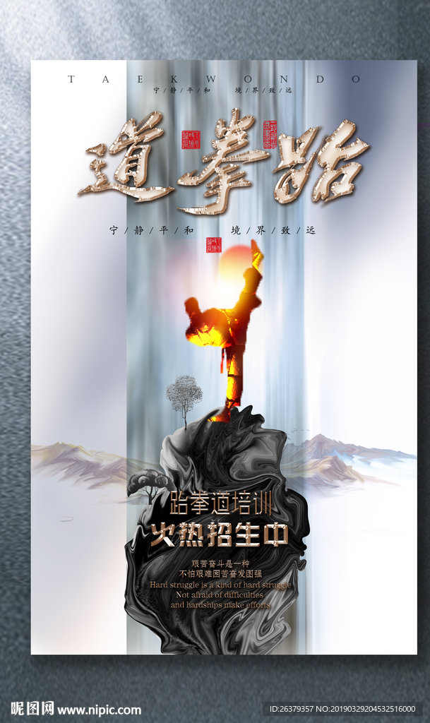 跆拳道海报