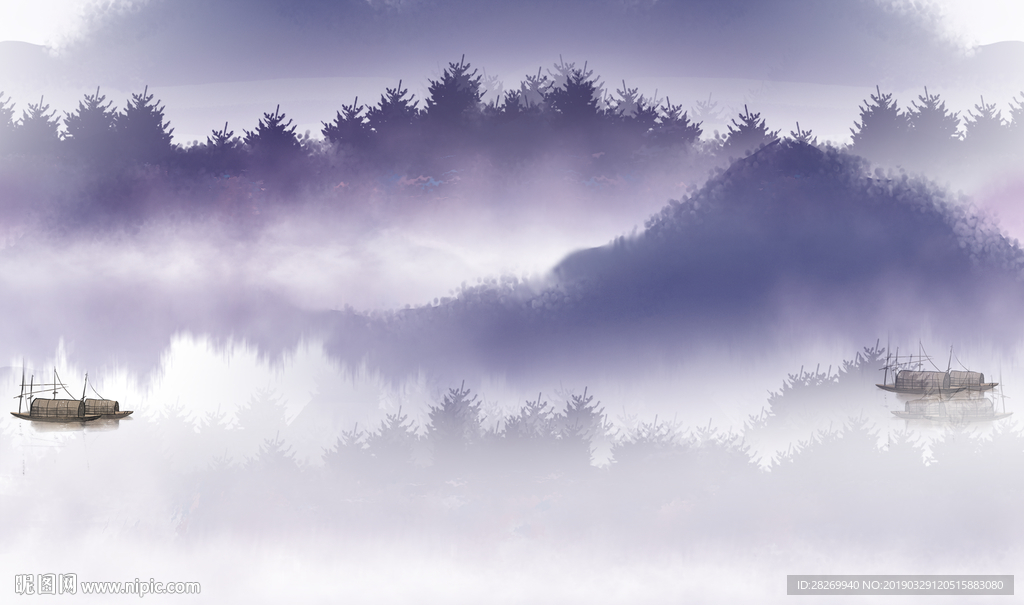 新中式山水画