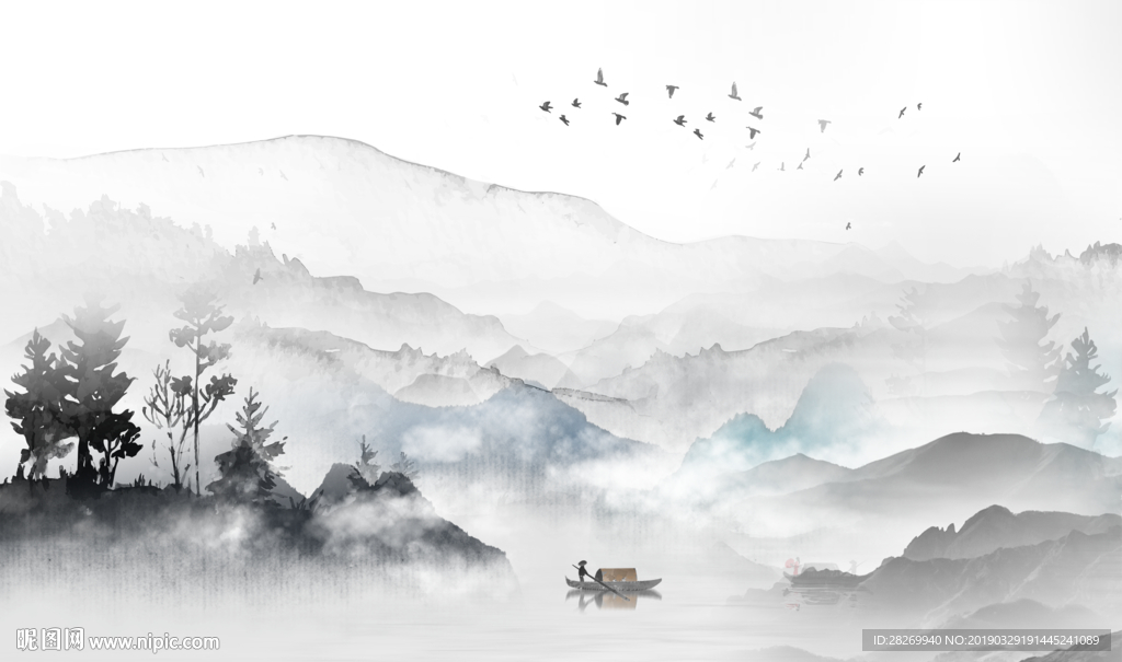 新中式山水