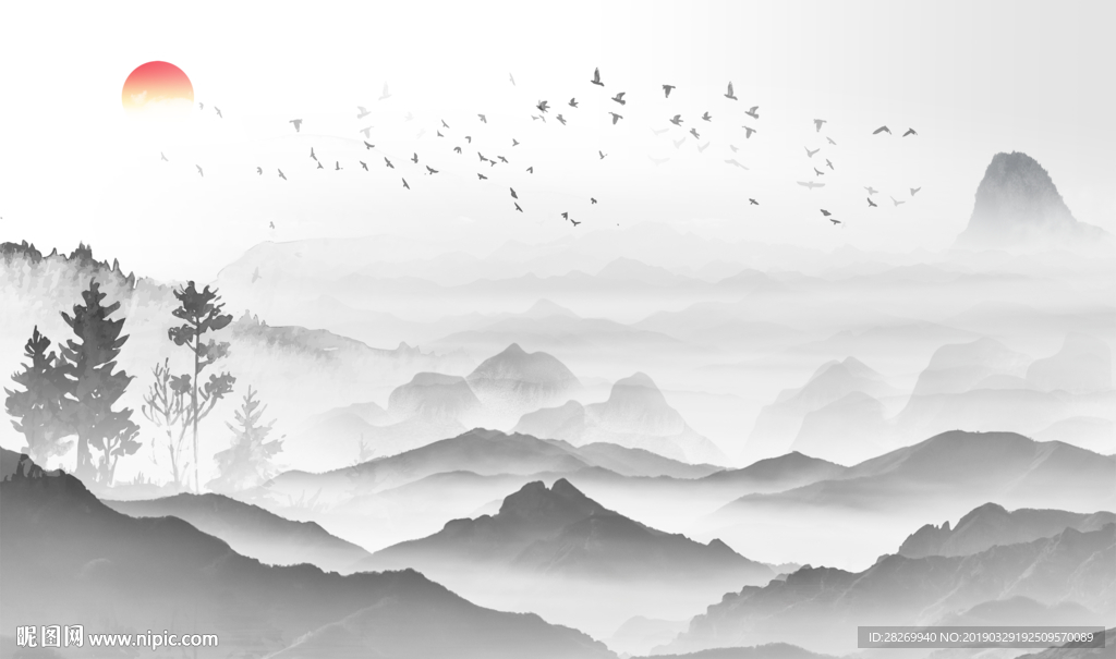 新中式山