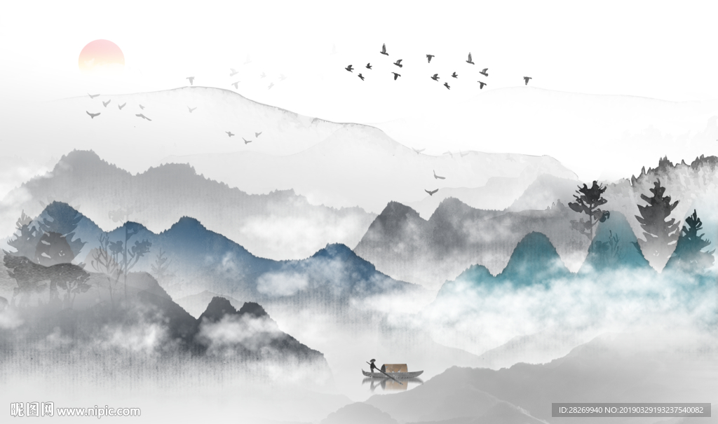 新中式山水