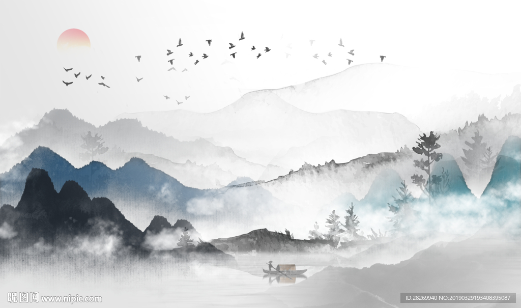 新中式山水