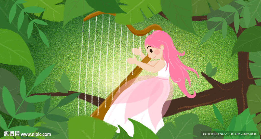 插画 漫画 手绘 意境 月亮