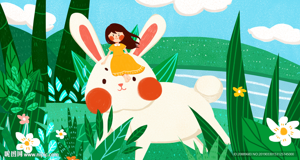 漫画 插画 装饰画 手绘 美女