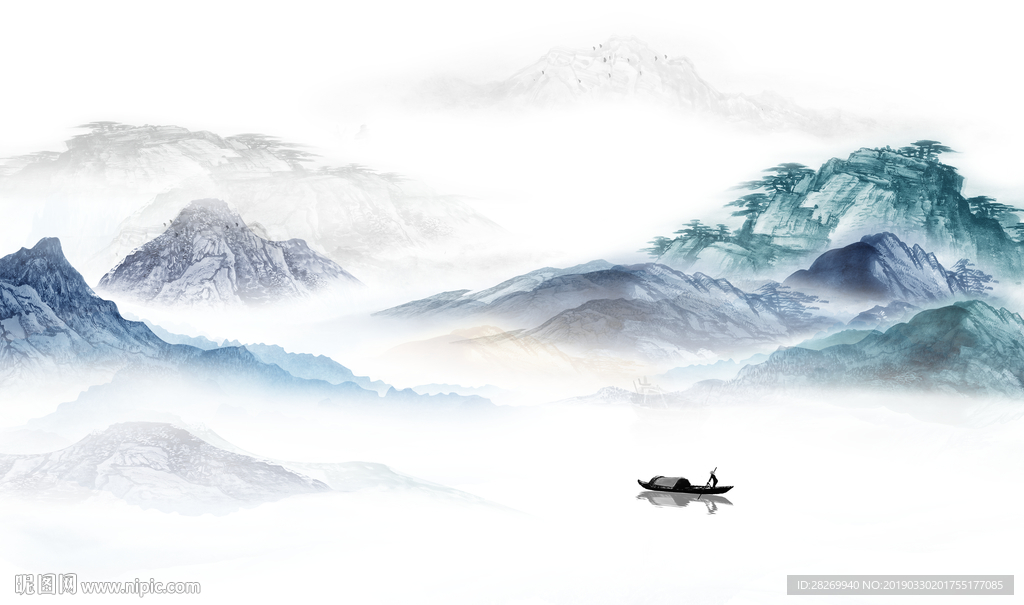 抽象山水画