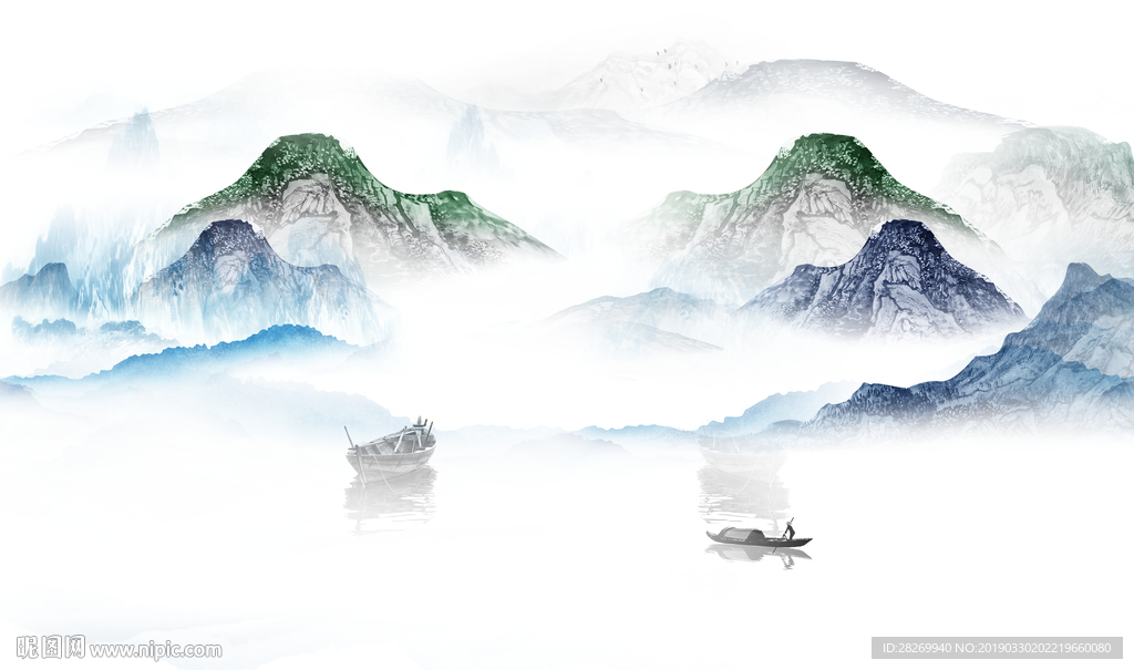 抽象山水画