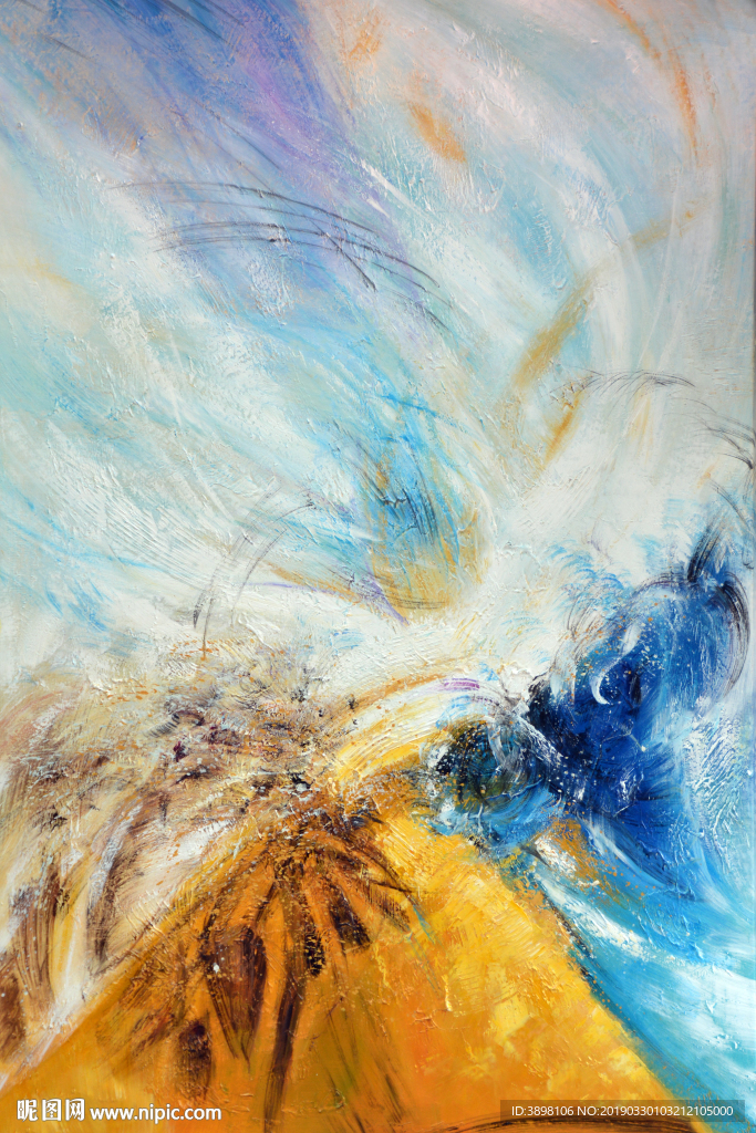 抽象艺术玄关装饰画